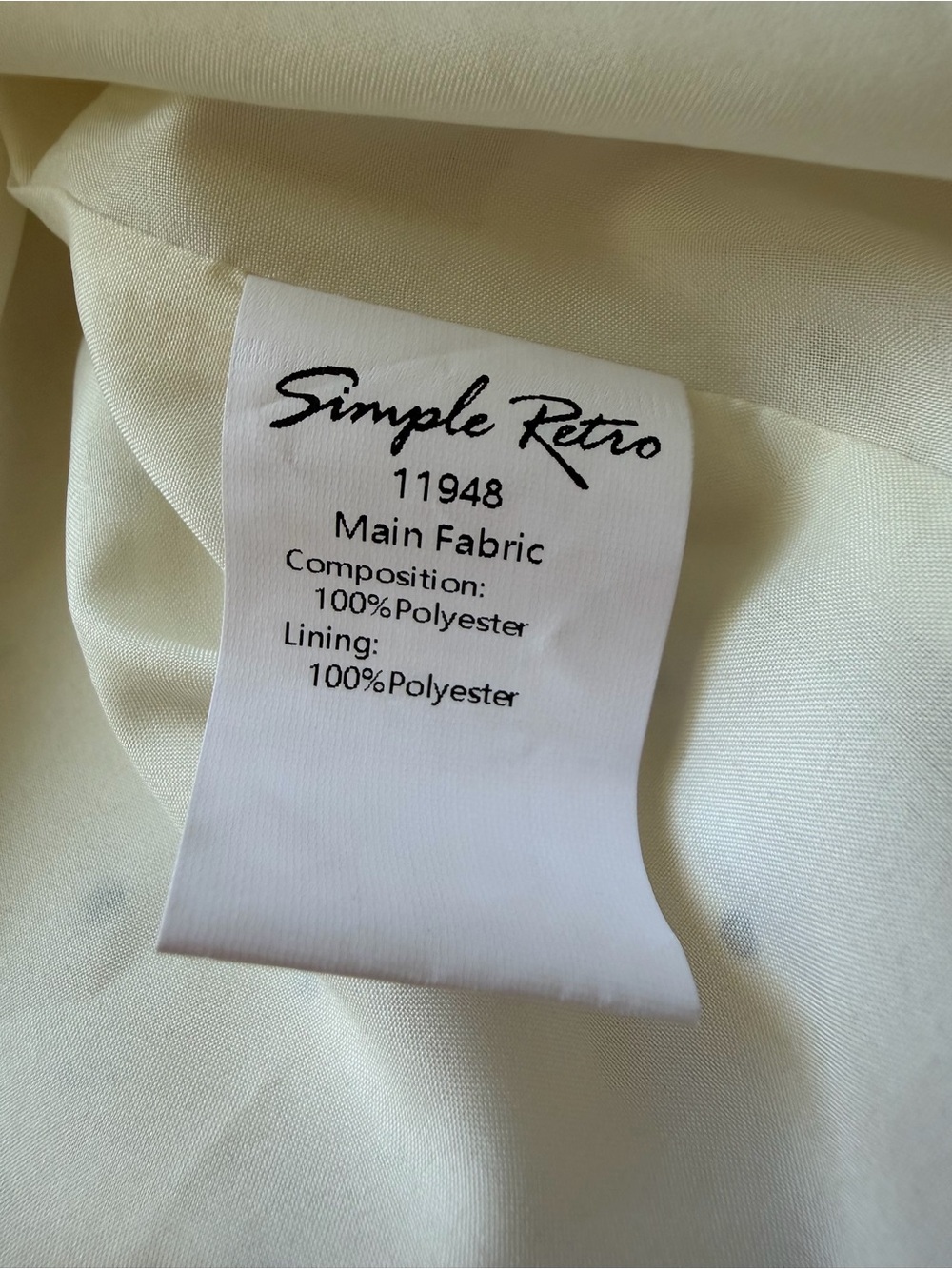 Simple Retro Mazie Long Sleeve Polka Dot Square Neck Midi Dress Lace Trim Cream - Picture 12 of 16